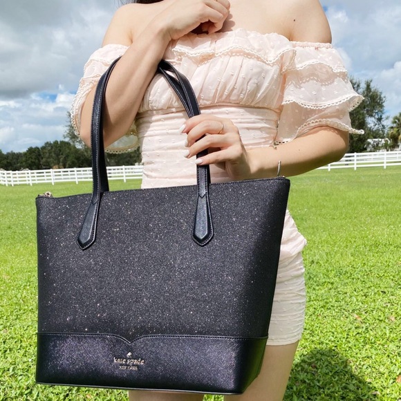 💕NWT Kate Spade Glitter Tote - Picture 3 of 3